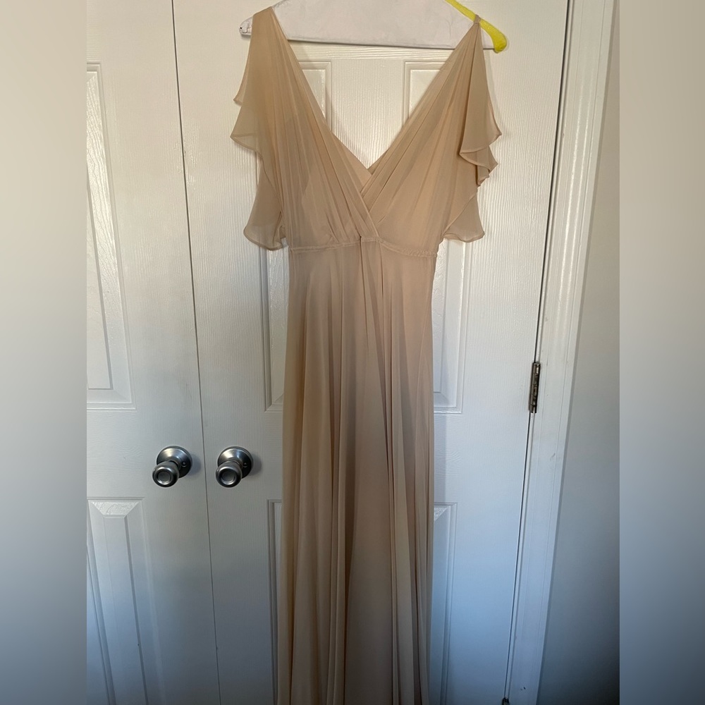 Jenny Yoo Hayes Dress Sand dune color